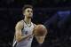 San Antonio Spurs' Derrick White in a action during an NBA basketball game against the Philadelphia 76ers, Wednesday, Jan. 3, 2018, in Philadelphia. (AP Photo/Matt Slocum)