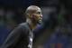 Minnesota Timberwolves forward Kevin Garnett (21) warms up before an NBA basketball game against the Memphis Grizzlies, Saturday, Jan. 23, 2016 in Minneapolis. (AP Photo/Paul Battaglia)
