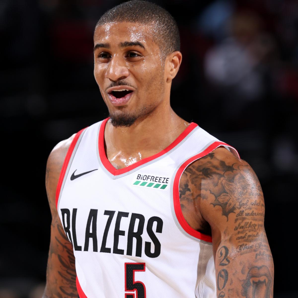 Trail Blazers cheer on Gary Payton II while jersey number retired at Salt  Lake CC 