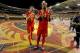 BRUSSEL, - OCTOBER 12: (L-R) Thomas Meunier of Belgium, Vincent Kompany of Belgium celebrates the victory during the UEFA Nations league match between Belgium v Switzerland at the Koning Boudewijnstadion on October 12, 2018 in Brussel (Photo by Cees van Hoogdalem/Soccrates /Getty Images)