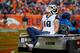 DENVER, CO - OCTOBER 14: wide receiver Cooper Kupp #18 of the Los Angeles Rams is carted off the field with a knee injury during the second quarter against the Denver Broncos at Broncos Stadium at Mile High on October 14, 2018 in Denver, Colorado. (Photo by Justin Edmonds/Getty Images)