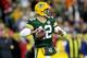 GREEN BAY, WI - OCTOBER 15: Aaron Rodgers #12 of the Green Bay Packers throws a pass in the first quarter against the San Francisco 49ers at Lambeau Field on October 15, 2018 in Green Bay, Wisconsin. (Photo by Dylan Buell/Getty Images)