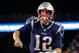 FOXBOROUGH, MA - OCTOBER 14: Tom Brady #12 of the New England Patriots reacts before a game with the Kansas City Chiefs at Gillette Stadium on October 14, 2018 in Foxborough, Massachusetts. (Photo by Jim Rogash/Getty Images)