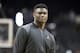The White Team's Zion Williamson #12 is seen at the Jordan Brand Classic high school basketball game, Sunday, April 8, 2018, in Brooklyn. The White Team won the game. (AP Photo/Gregory Payan)