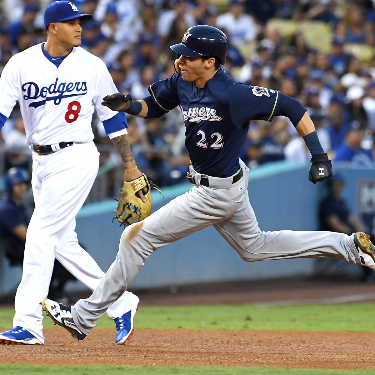 MLB playoffs: Christian Yelich home at Dodger Stadium with Brewers