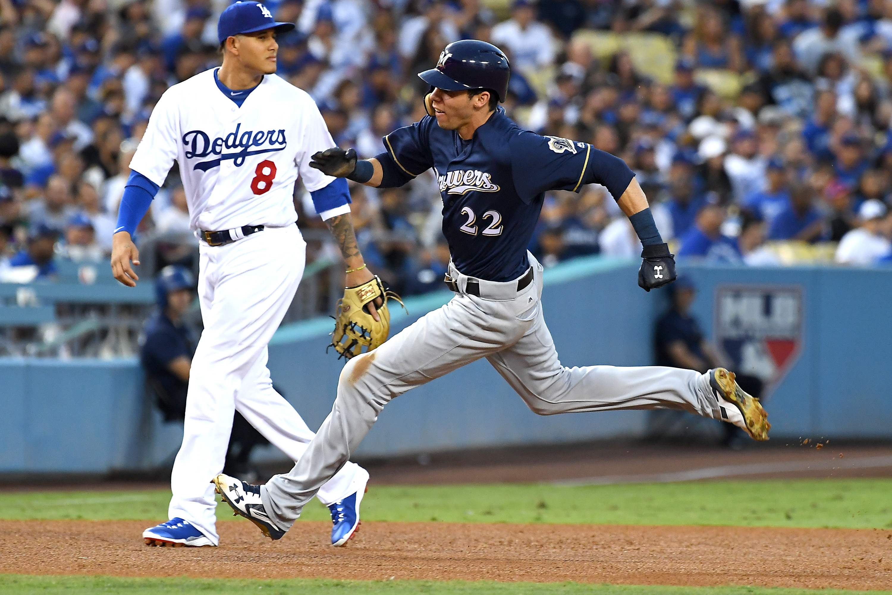 Christian Yelich Reportedly Called Manny Machado a Potty Word After NLCS  Play