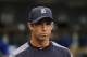 Detroit Tigers manager Brad Ausmus watches against the Kansas City Royals in the first inning of a baseball game in Detroit, Wednesday, July 26, 2017. (AP Photo/Paul Sancya)