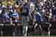 LOS ANGELES, CA - OCTOBER 17: Wade Miley #20 of the Milwaukee Brewers is taken out of the game during the first inning against the Los Angeles Dodgers in Game Five of the National League Championship Series at Dodger Stadium on October 17, 2018 in Los Angeles, California. (Photo by Kevork Djansezian/Getty Images)