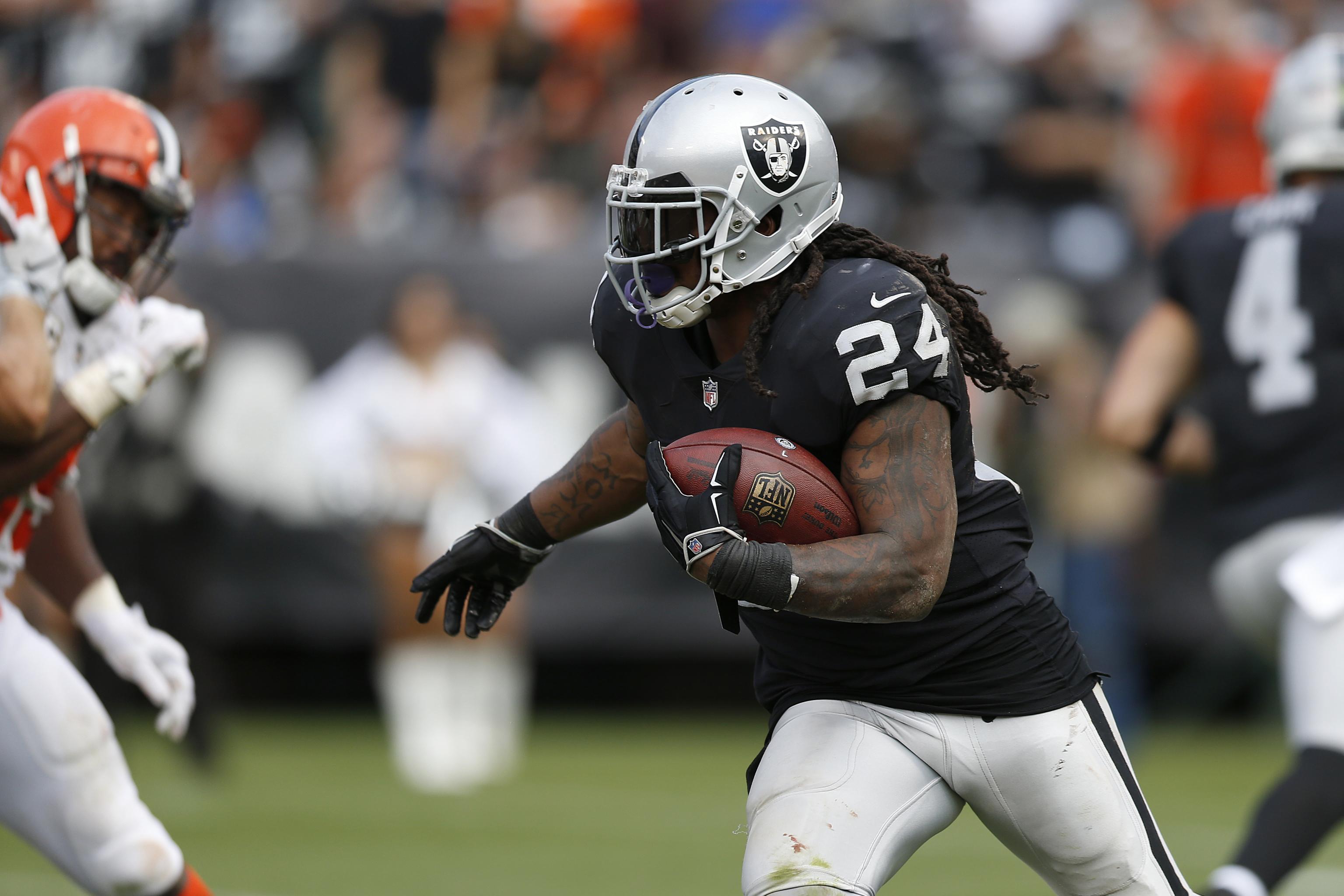 Marshawn Lynch emerges in Raiders gear for the first time - Field