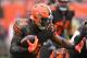 CLEVELAND, OH - OCTOBER 07: Carlos Hyde #34 of the Cleveland Browns runs the ball in the first half against the Baltimore Ravens at FirstEnergy Stadium on October 7, 2018 in Cleveland, Ohio. (Photo by Jason Miller/Getty Images)