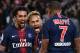 Paris Saint-Germain's French forward Kylian Mbappe (R) celebrates with Paris Saint-Germain's Brazilian forward Neymar (C) and Paris Saint-Germain's Brazilian defender Marquinhos after he scored a goal during the French L1 football match between Paris Saint-Germain (PSG) and Olympique de Lyon (OL) on October 7, 2018 at the Parc des Princes stadium in Paris. (Photo by Anne-Christine POUJOULAT / AFP) (Photo credit should read ANNE-CHRISTINE POUJOULAT/AFP/Getty Images)