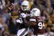BATON ROUGE, LA - OCTOBER 20: Devonta Jason #3 of the Mississippi State Bulldogs celebrates an interception during a game against the LSU Tigers at Tiger Stadium on October 20, 2018 in Baton Rouge, Louisiana. (Photo by Jonathan Bachman/Getty Images)