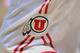 SALT LAKE CITY, UT - JANUARY 14: Detail shot of the Utah Utes logo on their uniform before the Utes play the Oregon Ducks at the Jon M. Huntsman Center on January 14, 2016 in Salt Lake City, Utah. (Photo by Gene Sweeney Jr/Getty Images)