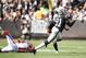 OAKLAND, CA - SEPTEMBER 30: Gareon Conley #21 of the Oakland Raiders intercepts a pass intended for Antonio Callaway #11 of the Cleveland Browns and runs in back for a touchown at Oakland-Alameda County Coliseum on September 30, 2018 in Oakland, California. (Photo by Ezra Shaw/Getty Images)