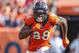 Denver Broncos wide receiver Demaryius Thomas (88) runs against the Oakland Raiders during the second half of an NFL football game, Sunday, Sept. 16, 2018, in Denver. (AP Photo/Jack Dempsey)