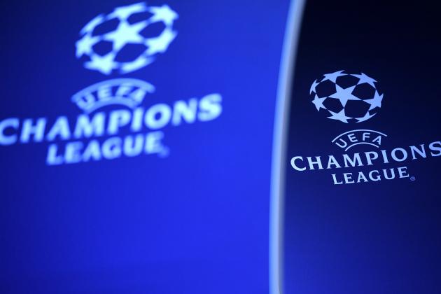 BARCELONA, SPAIN - OCTOBER 24: The Champions League logo is seen prior to the Group B match of the UEFA Champions League between FC Barcelona and FC Internazionale at Camp Nou on October 24, 2018 in Barcelona, Spain.  (Photo by David Ramos/Getty Images)