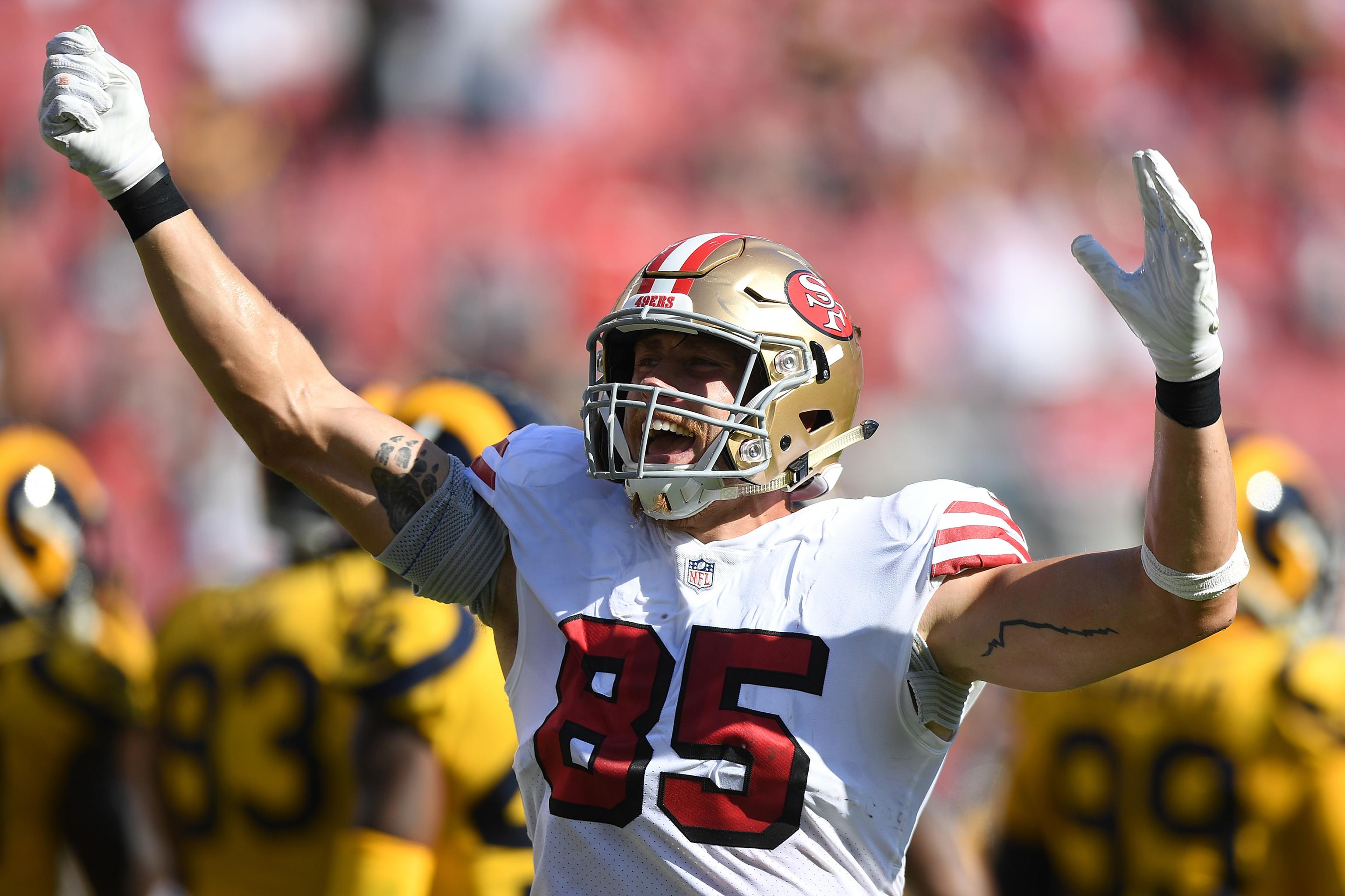 49ers George Kittle has fun with fantasy-football requests