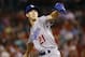 Los Angeles Dodgers starting pitcher Walker Buehler throws during the first inning of a baseball game against the St. Louis Cardinals Friday, Sept. 14, 2018, in St. Louis. (AP Photo/Billy Hurst)