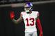 New York Giants wide receiver Odell Beckham (13) warms up before the first half of an NFL football game between the Atlanta Falcons and the New York Giants, Monday, Oct. 22, 2018, in Atlanta. (AP Photo/John Bazemore)