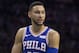PHILADELPHIA, PA - OCTOBER 18: Ben Simmons #25 of the Philadelphia 76ers looks on against the Chicago Bulls at the Wells Fargo Center on October 18, 2018 in Philadelphia, Pennsylvania. NOTE TO USER: User expressly acknowledges and agrees that, by downloading and or using this photograph, User is consenting to the terms and conditions of the Getty Images License Agreement. (Photo by Mitchell Leff/Getty Images)