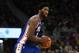MILWAUKEE, WI - OCTOBER 24: Joel Embiid #21 of the Philadelphia 76ers handles the ball during a game against the Milwaukee Bucks at the Fiserv Forum on October 24, 2018 in Milwaukee, Wisconsin. NOTE TO USER: User expressly acknowledges and agrees that, by downloading and or using this photograph, User is consenting to the terms and conditions of the Getty Images License Agreement. (Photo by Stacy Revere/Getty Images)