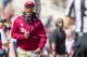 Florida State head coach Willie Taggart disagrees with the referee in the first half of an NCAA college football game against Clemson in Tallahassee, Fla., Saturday, Oct. 27, 2018. (AP Photo/Mark Wallheiser)