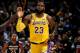 MINNEAPOLIS, MN - OCTOBER 29: LeBron James #23 of the Los Angeles Lakers is seen at the game against the Minnesota Timberwolves on October 29, 2018 at Target Center in Minneapolis, Minnesota. NOTE TO USER: User expressly acknowledges and agrees that, by downloading and or using this Photograph, user is consenting to the terms and conditions of the Getty Images License Agreement. Mandatory Copyright Notice: Copyright 2018 NBAE (Photo by David Sherman/NBAE via Getty Images)