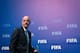 President of the International Federation of Association Football (FIFA) Gianni Infantino arrives for a press conference on October 26, 2018, after a FIFA Council meeting at the Convention Center in Kigali. (Photo by Cyril NDEGEYA / AFP) (Photo credit should read CYRIL NDEGEYA/AFP/Getty Images)