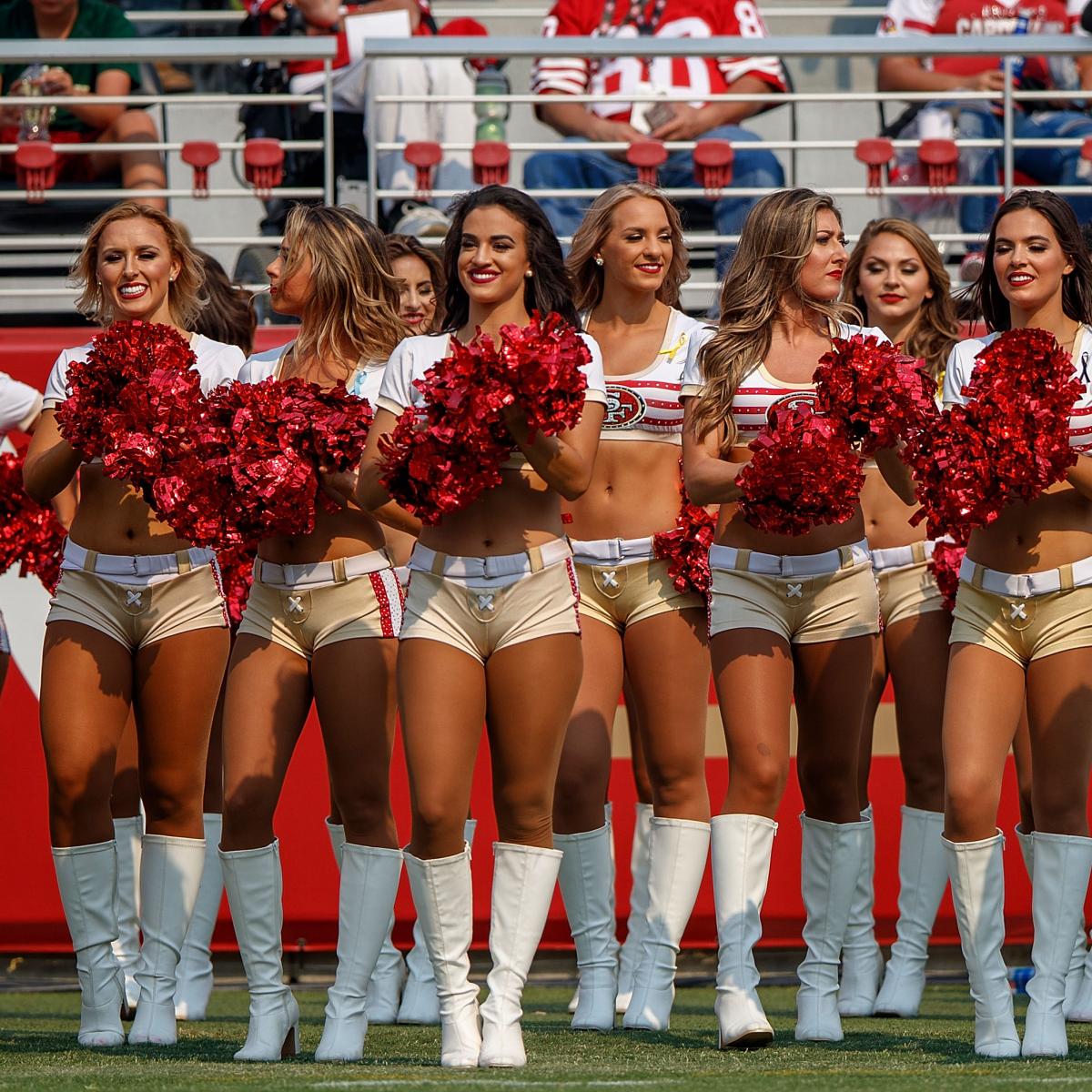 49ers Cheerleader Takes Knee During National Anthem Before Tnf Vs Raiders Bleacher Report Latest News Videos And Highlights