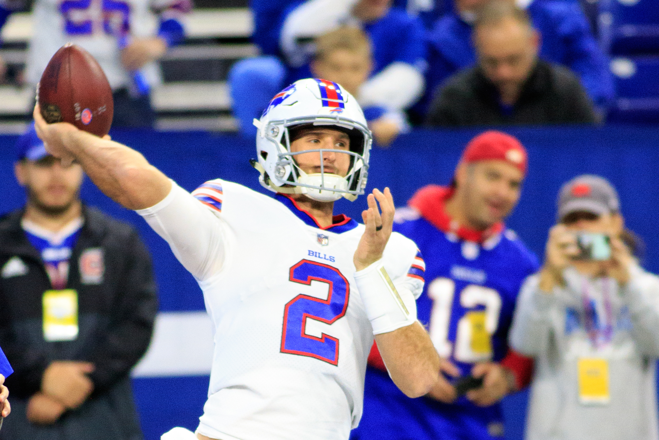 Nathan Peterman to Start vs. Bears; Derek Anderson Ruled Out with