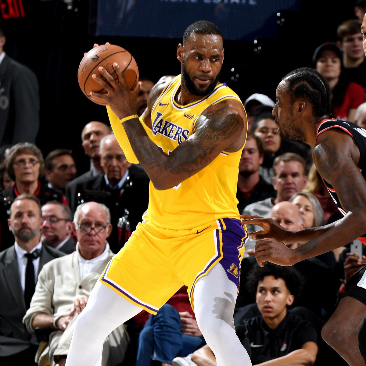 Lebron James, Lakers Beat Trail Blazers Despite Lonzo Ball'S Struggles ...