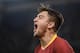 AS Roma Turkish forward Cengiz Under celebrates after scoring during the UEFA Champions League group G stage football match AS Roma vs CSKA Moscow on October 23, 2018 at the Olympic stadium in Rome. (Photo by Filippo MONTEFORTE / AFP) (Photo credit should read FILIPPO MONTEFORTE/AFP/Getty Images)