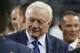 Dallas Cowboys owner Jerry Jones walks the sidelines before the first half of an NFL football game between the Dallas Cowboys and the Tennessee Titans, Monday, Nov. 5, 2018, in Arlington, Texas. (AP Photo/Ron Jenkins)
