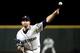 SEATTLE, WA - SEPTEMBER 24: James Paxton #65 of the Seattle Mariners pitches against the Oakland Athletics in the second inning during their game at Safeco Field on September 24, 2018 in Seattle, Washington. (Photo by Abbie Parr/Getty Images)