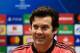 Real Madrid coach Argentinian Santiago Solari addresses the press conference on the night before the UEFA Champtoria Plzen v Real League Champions League football group Real Madrid in Plzen, the Czech Republic on November 6, 2018. (Photo by Michal CIZEK / AFP) (Photo credit should read MICHAL CIZEK / AFP / Getty Images)