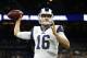Los Angeles Rams quarterback Jared Goff (16) warms up before an NFL football game against the New Orleans Saints in New Orleans, Sunday, Nov. 4, 2018. (AP Photo/Butch Dill)