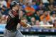 HOUSTON, TX - SEPTEMBER 14: Paul Goldschmidt #44 of the Arizona Diamondbacks doubles in the seventh inning against the Houston Astros at Minute Maid Park on September 14, 2018 in Houston, Texas. (Photo by Bob Levey/Getty Images)