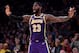 LOS ANGELES, CA - NOVEMBER 07: LeBron James #23 of the Los Angeles Lakers reacts reacts during a 114-110 win over the Minnesota Timberwolves at Staples Center on November 7, 2018 in Los Angeles, California. NOTE TO USER: User expressly acknowledges and agrees that, by downloading and or using this photograph, User is consenting to the terms and conditions of the Getty Images License Agreement. (Photo by Harry How/Getty Images)