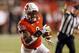 Utah running back Zack Moss (2) carries the ball in the second half during an NCAA college football game against Southern California Saturday, Oct. 20, 2018, in Salt Lake City. (AP Photo/Rick Bowmer)