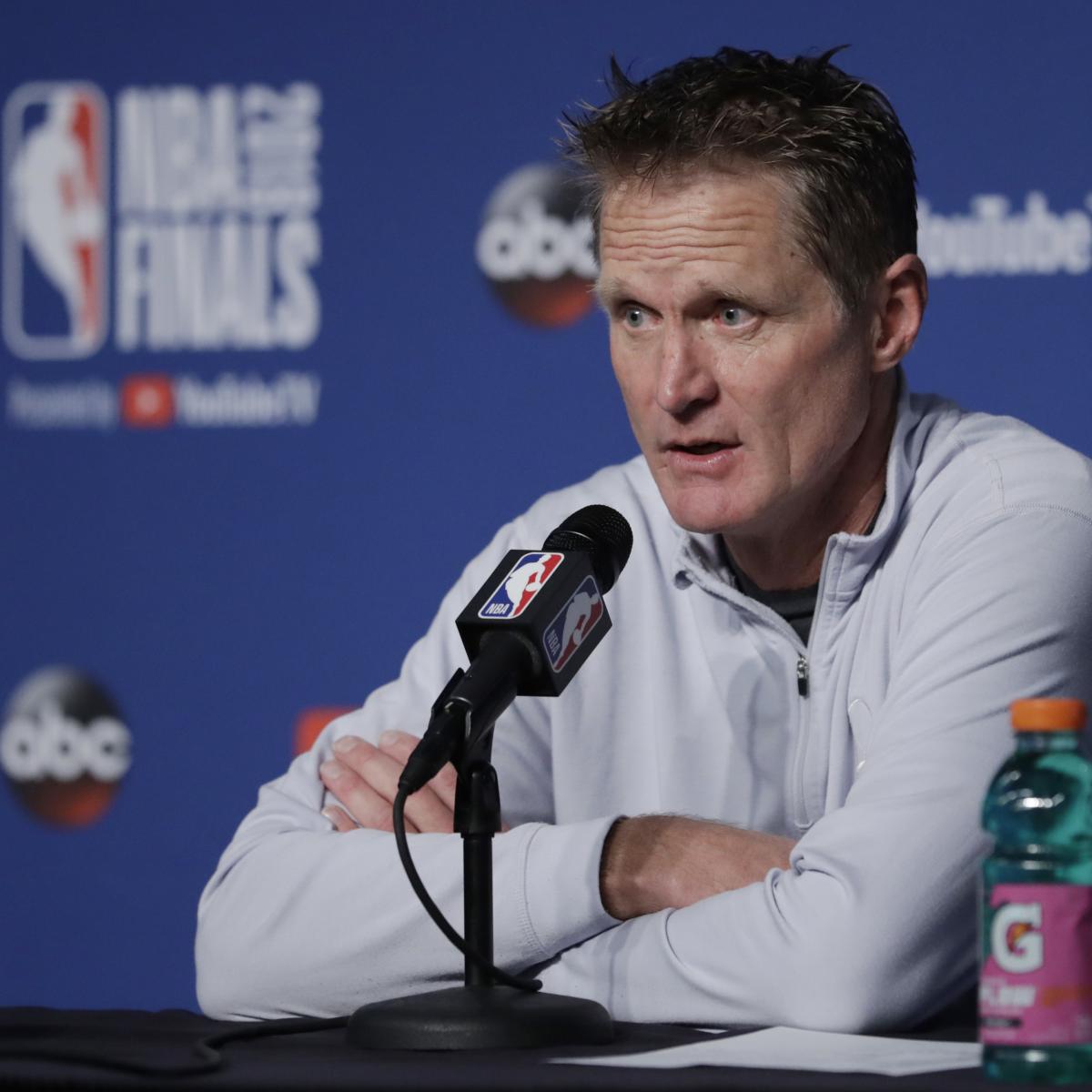Steve Kerr: Moments of Silence 'Are the Reality' Until Gun Control Is Addressed | Bleacher Report | Latest News, Videos and Highlights