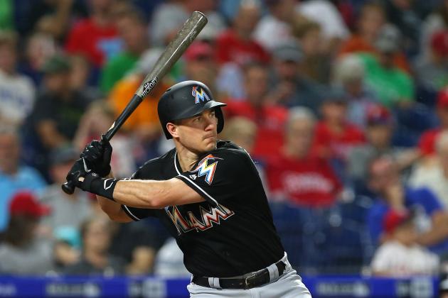 PHILADELPHIA, PA - SEPTEMBER 15: J.T. Realmuto #11 of the Miami Marlins in action against the Philadelphia Phillies during a game at Citizens Bank Park on September 15, 2018 in Philadelphia, Pennsylvania. (Photo by Rich Schultz/Getty Images)