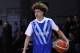 PRIENAI, LITHUANIA - JANUARY 09: LaMelo Ball of Vytautas Prienai prior to the match between Vytautas Prienai and Zalgiris Kauno on January 9, 2018 in Prienai, Lithuania. (Photo by Alius Koroliovas/Getty Images)