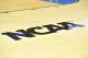 MILWAUKEE, WI - MARCH 20: The NCAA logo on the floor during the NCAA Men's Second Round Basketball Tournament between the Oregon Ducks and the Brigham Young Cougars on March 20, 2014 at the Bradley Center in Milwaukee, Wisconsin. The Ducks won 87-68. (Photo by Mitchell Layton/Getty Images)