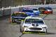 Kevin Harvick races into turn one during a NASCAR Cup auto race at Texas Motor Speedway, Sunday, Nov. 4, 2018, in Fort Worth, Texas. Harvick won the race. (AP Photo/Larry Papke)