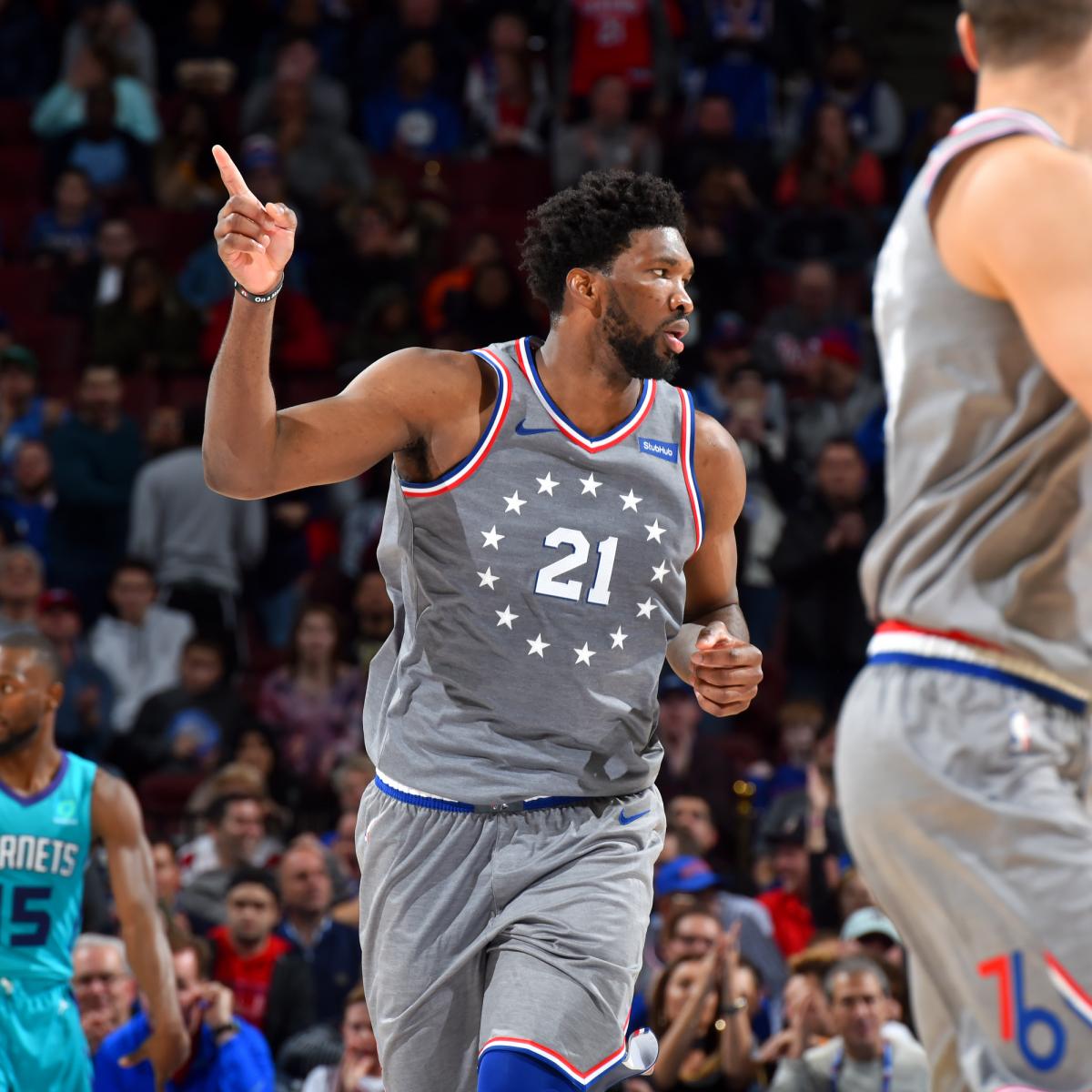Joel Embiid Drops 42 Points, Snags 18 Rebounds in 76ers' OT Win vs. Hornets | Bleacher Report | Latest News, Videos and Highlights