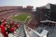 Fans watch from a general view at Levi's Stadium during the first half of an NFL football game between the San Francisco 49ers and the Arizona Cardinals in Santa Clara, Calif., Sunday, Oct. 7, 2018. (AP Photo/Tony Avelar)
