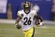 Pittsburgh Steelers running back Le'Veon Bell (26) runs against the Indianapolis Colts during the first half of an NFL football game in Indianapolis, Sunday, Nov. 12, 2017. (AP Photo/Darron Cummings)