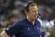 Dallas Cowboys head coach Jason Garrett watches play on the turf against the Tennessee Titans during the first half of an NFL football game, Monday, Nov. 5, 2018, in Arlington, Texas. (AP Photo/Ron Jenkins)