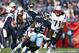 NASHVILLE, TN - NOVEMBER 11: Dion Lewis #33 of the Tennessee Titans runs with the ball during the first quarter against the New England Patriots at Nissan Stadium on November 11, 2018 in Nashville, Tennessee. (Photo by Wesley Hitt/Getty Images)