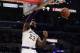 Los Angeles Lakers' LeBron James (23) dunks against the Atlanta Hawks during the first half of an NBA basketball game Sunday, Nov. 11, 2018, in Los Angeles. (AP Photo/Marcio Jose Sanchez)